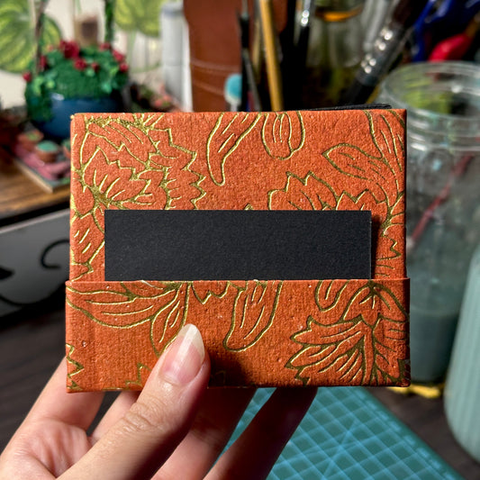 Handmade Orange Black sketchbook