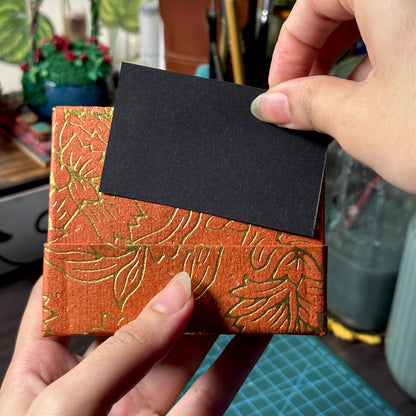 Handmade Orange Black sketchbook