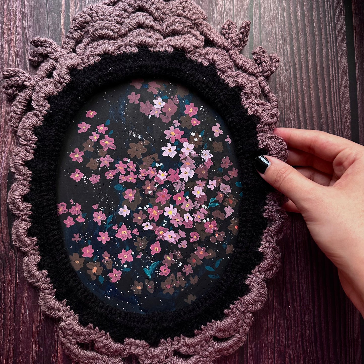 Crochet Frame and Original artwork